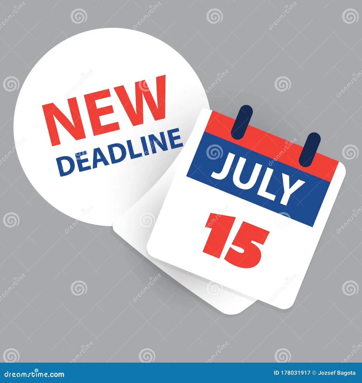 Tax Day Reminder Concept Calendar Design Template USA Tax Deadline